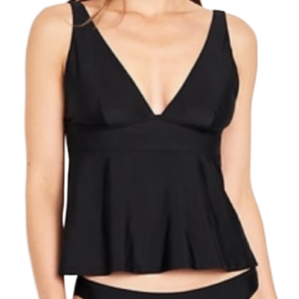 NWT V-Neck Swing Tankini Swim Top M